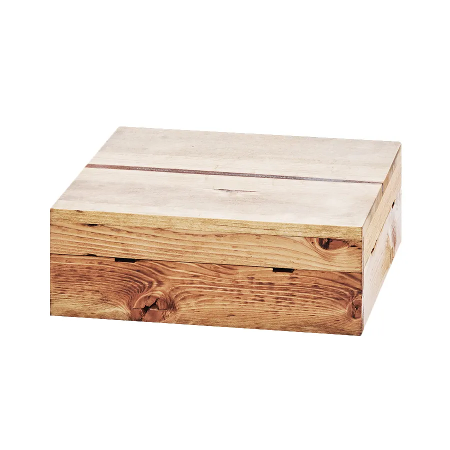 Cal-Mil 3628-4-99 Madera Crate Riser, 12"W X 12"D X 4"H, Square, Slotted For Brackets