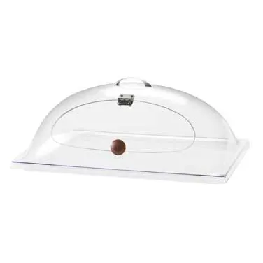 Cal-Mil 367-12 Polycarbonate Display Cover - Dome With Cut-Out, Hinged Door, Heat-Resistant