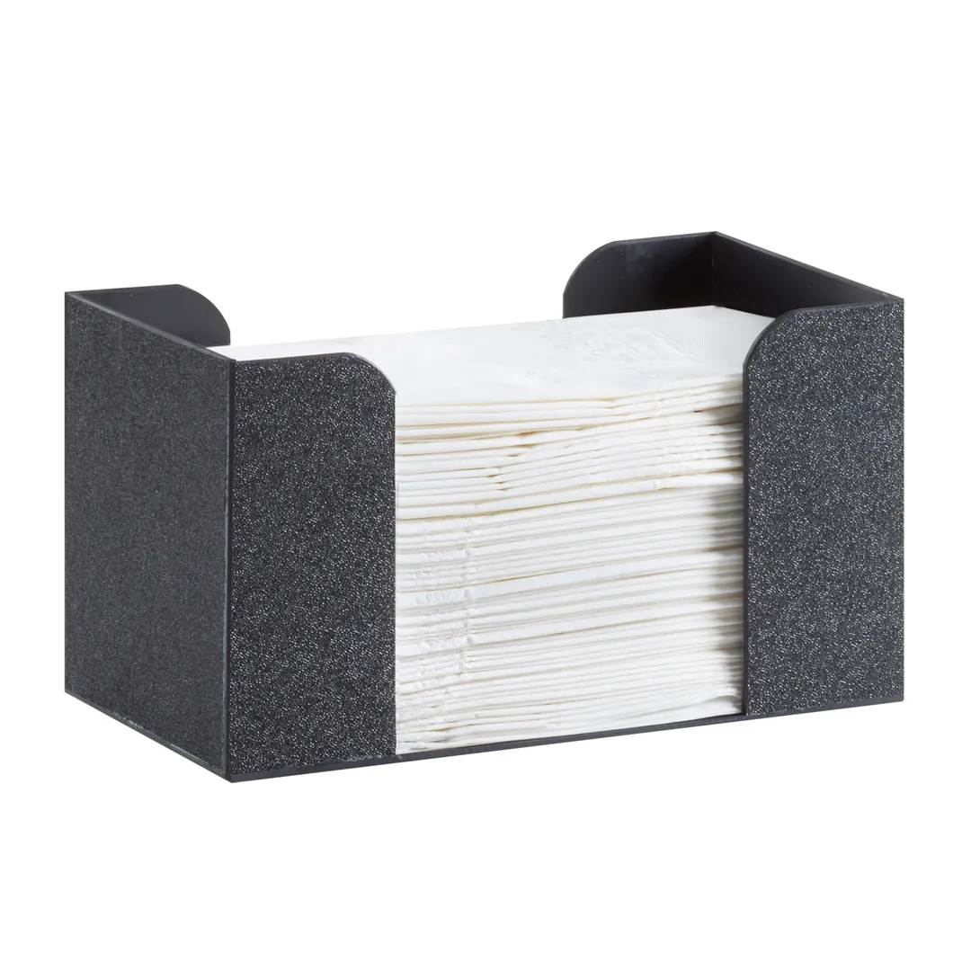 Cal-Mil 3693-13 Classic Napkin Holder, Rectangular 9" W x 5" D x 5" H, Black ABS Plastic, BPA‑Free