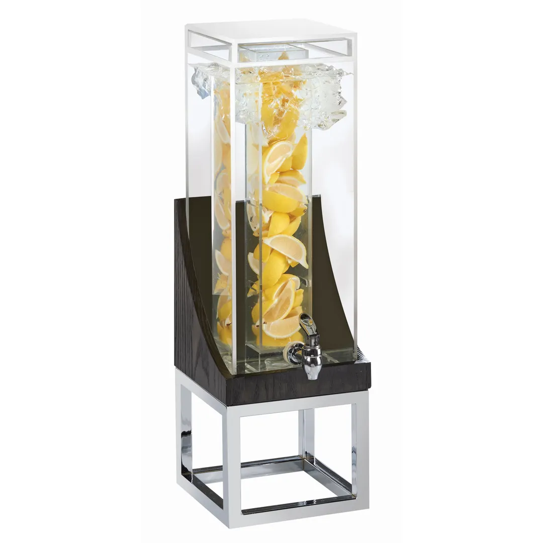 Cal-Mil 3804-3INF-87 Beverage Dispenser, 3‑Gallon, 8"W x 8"D x 26"H, Acrylic, Ash Gray, BPA‑Free