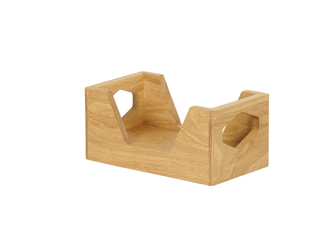 Cal-Mil 3810-21 Sydney Napkin Holder, 9" W x 5" D x 4.5" H, Oak Wood Construction