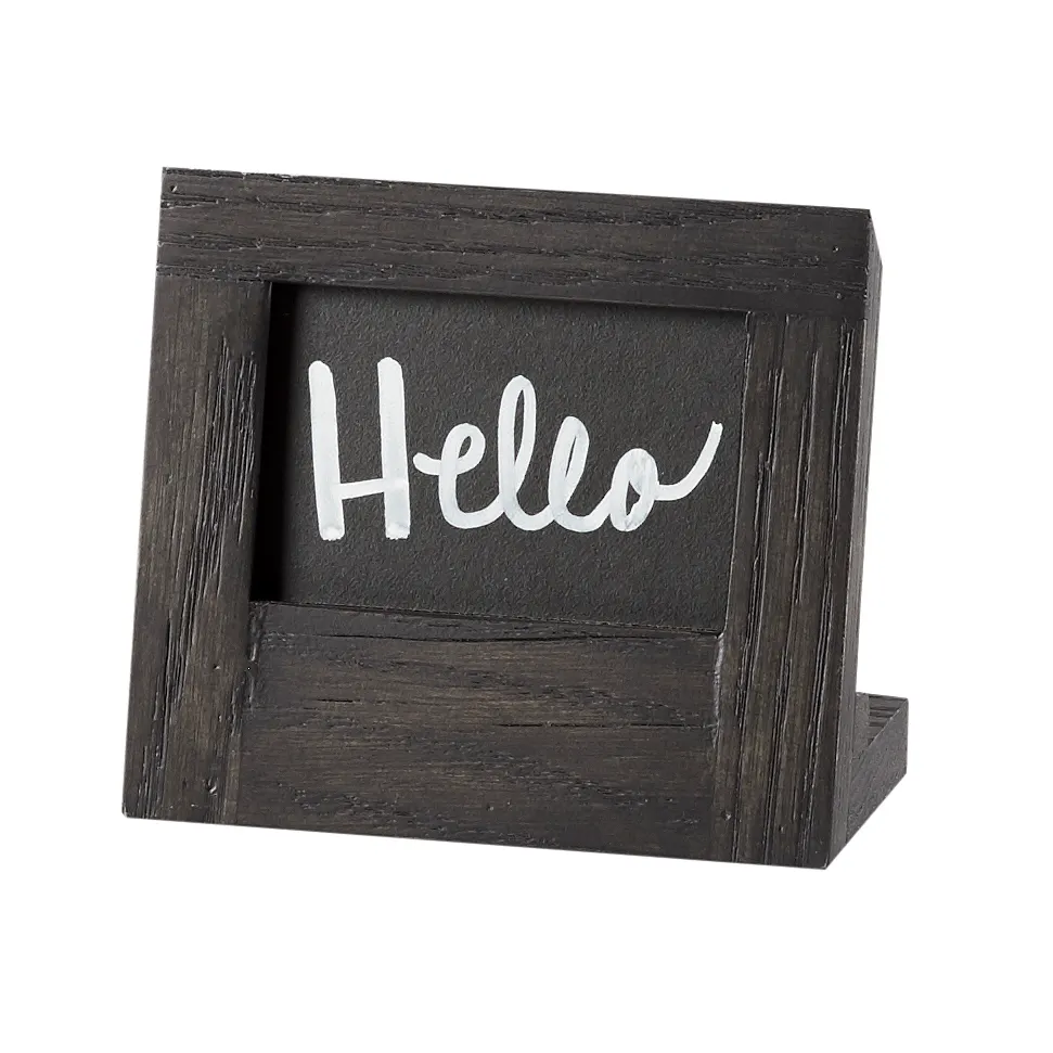 Cal-Mil 3825-23-87 Cinderwood Cardholder, 5"W X 2-5/8"D X 4.25"H O.A., Rectangular, 2" X 3.5" Card Size