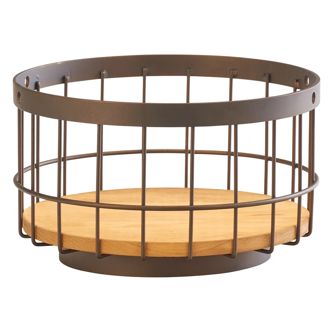 Cal-Mil 3911-10-84 Sierra Accent Bowl, 10" Dia. X 6"H, Round, Rustic Pine