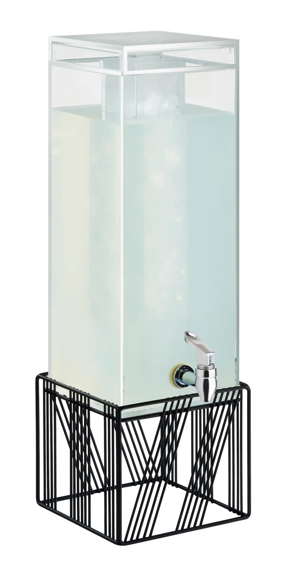 Cal-Mil 4102-3-13 3‑Gallon Beverage Dispenser 7‑7/8"W X7‑7/8"D X24‑7/8"H Acrylic, Spigot, BPA‑Free