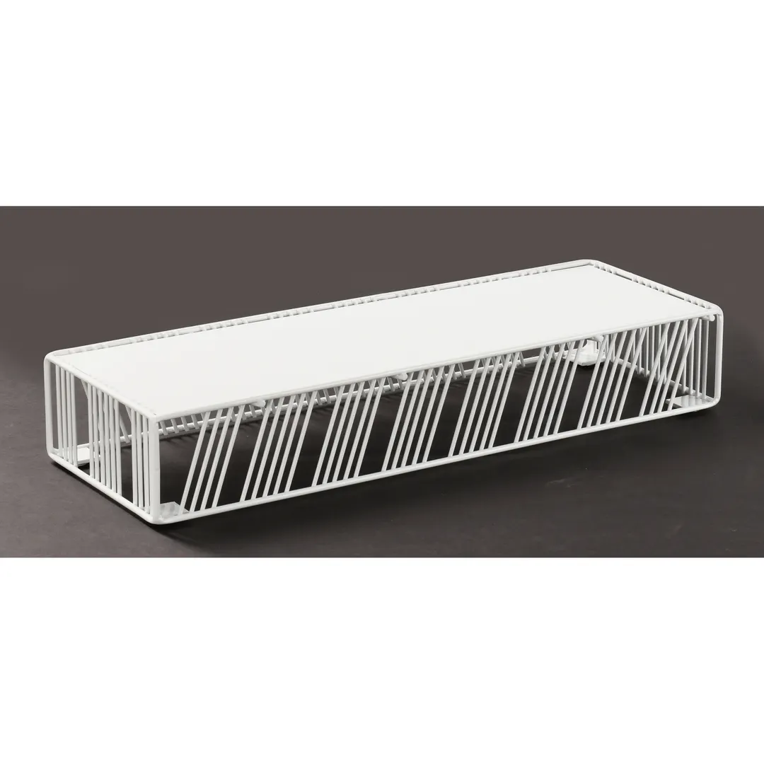 Cal-Mil 4102-3-15 Uninsulated 3‑Gallon Beverage Dispenser, 8"W x 8"D x 25"H, White Acrylic/Wire Base