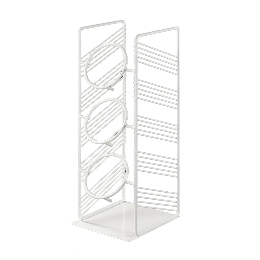 Cal-Mil 4105-15 Portland Cylinder Display, 6.75in W x 7.75in D x 19in H, 3 Compartment Wire Utensil Holder