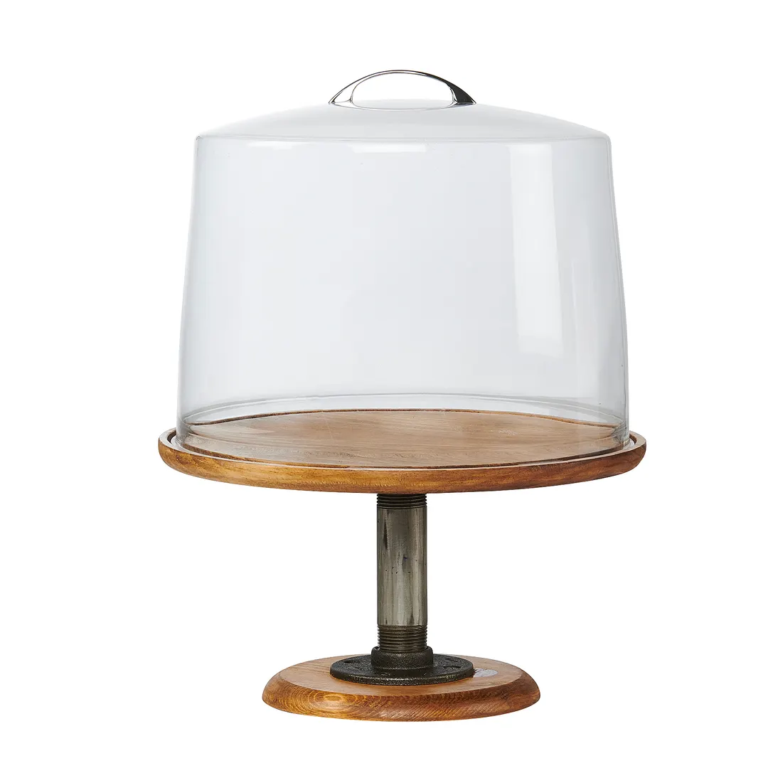 Cal-Mil 4310-7-99 Madera Cake Stand, 12-3/4" Dia. X 7"H, Rustic Pine