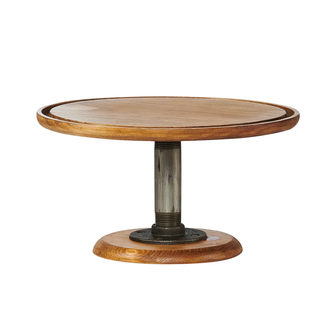 Cal-Mil 4310-7-99 Madera Cake Stand, 12-3/4" Dia. X 7"H, Rustic Pine