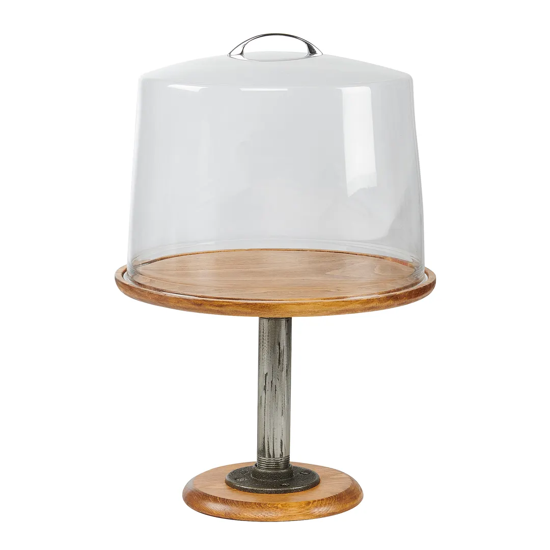 Cal-Mil 4310-9-99 Madera Cake Stand, 12-3/4" Dia. X 9"H, Rustic Pine