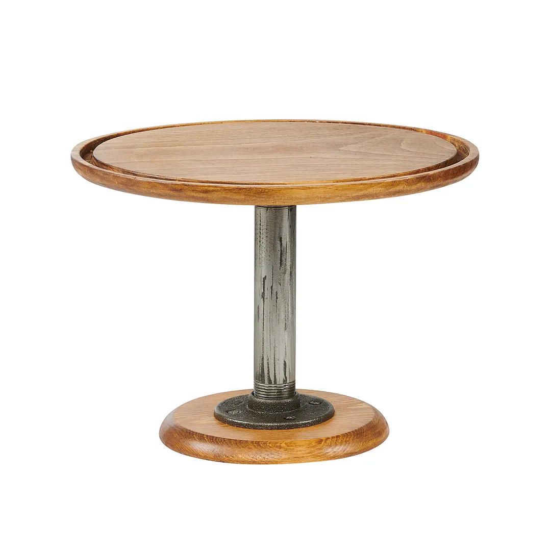 Cal-Mil 4310-9-99 Madera Cake Stand, 12-3/4" Dia. X 9"H, Rustic Pine