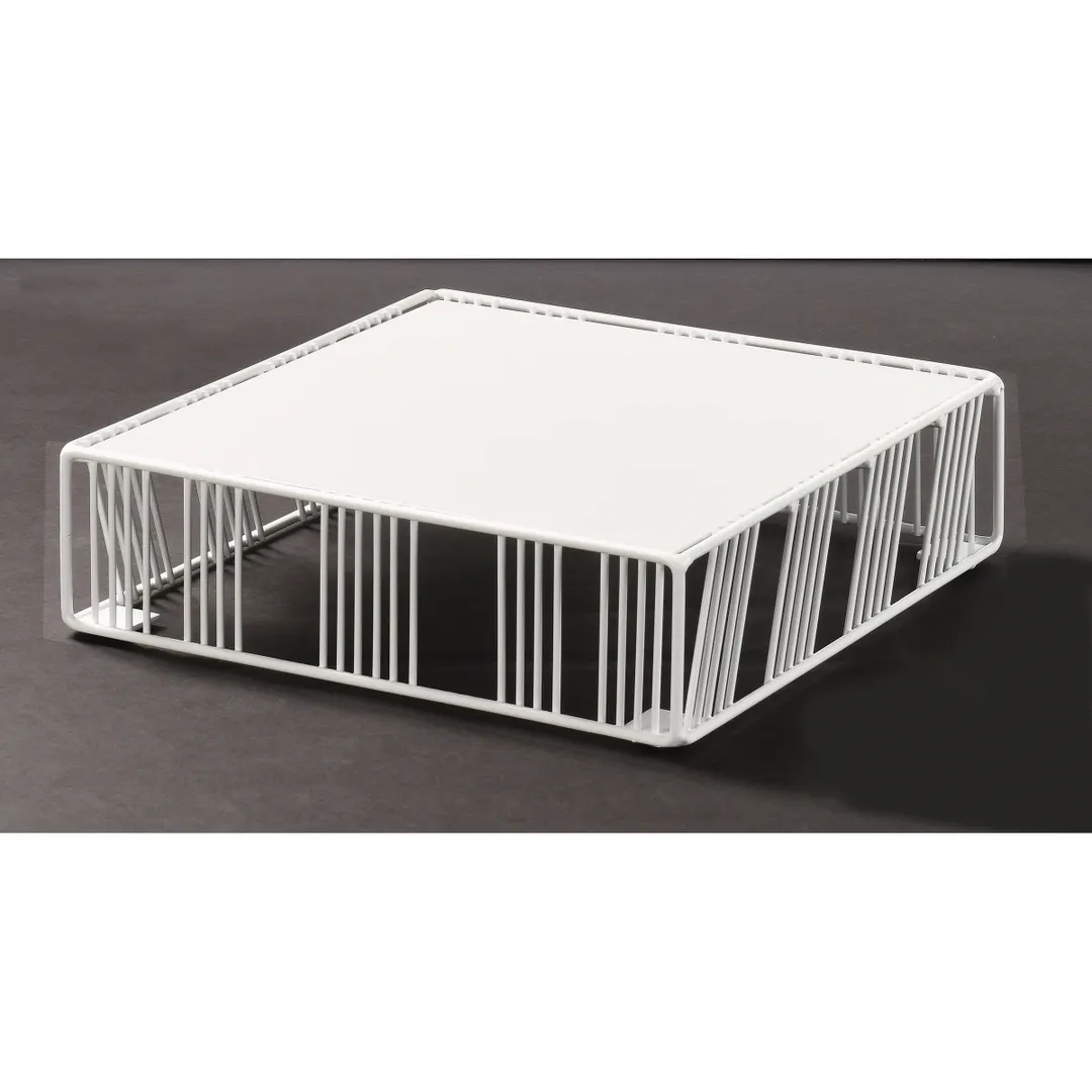 Cal-Mil 432-3-15 Portland Riser, 12"W X12"D X 3.25", Square, Removable Bread Board Top