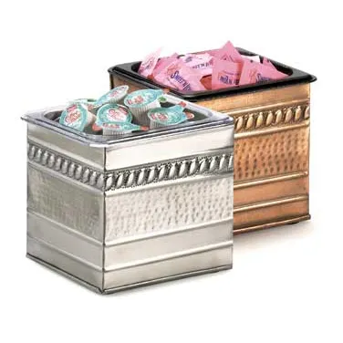 Cal-Mil 475-6-51 Ice Housing, Rectangular 6" W x 7" D x 6.5" H, Copper Steel Polycarbonate Pan Full
