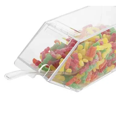 Cal-Mil 492-N Topping Bin, Clear Acrylic, 4½"W x 11"D x 5½"H, Notch, BPA‑Free Plastic