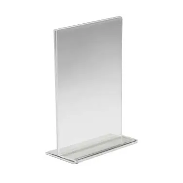 Cal-Mil 583 Classic Card Holder, Accommodates Card Size 8.5" X 11"H, Upright, Clear Acrylic