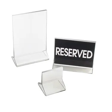 Cal-Mil 591 Classic Display Card Holder, 2.25" X 2.25"H, Standard, Clear Acrylic