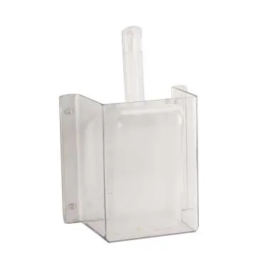 Cal-Mil 624 Scoop Guard Holder, 4-1/4" W x 8" D x 11-3/4" H, 32 Oz Scoop Wall-Mount Plastic Finish