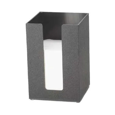 Cal-Mil 635-13 Acrylic Napkin Holder, 5½" Square x 8" High, Holds 5" Napkins, Black Finish