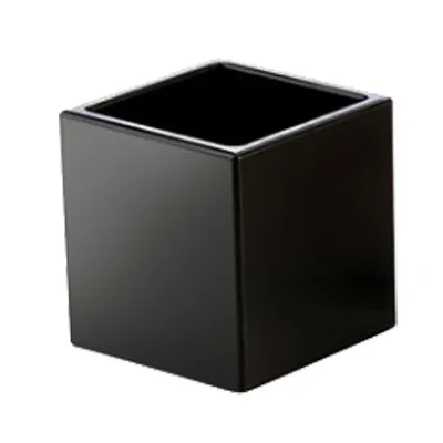 Cal-Mil C4X4-96 Midnight Bamboo Wood Storage Jar, 4" W x 4" D x 4" H, Ingredients & Spices