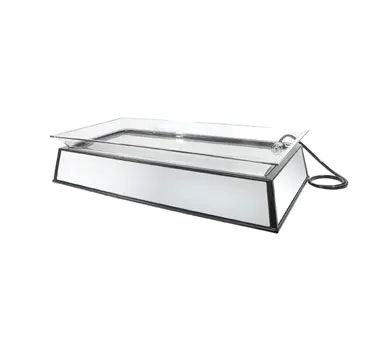 Cal-Mil IP201-220 Ice Display Pedestal, 24"W x 48"D x 14"H ABS, LED 20+ Patterns, 500 lb Capacity