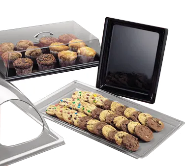 Cal-Mil P235-12 Clear Acrylic Display Tray, Slim Rectangular 18" W x 26" D x 1" H, Shallow Design