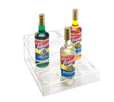 Cal-Mil P296 3‑Tier Acrylic Organizer, 12"W x 14-3/4"D x 6-1/4"H, Holds 9 Bottles up to 3-3/8" Dia
