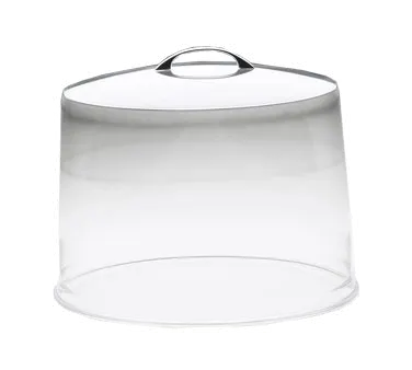 Cal-Mil P311 Clear Acrylic Pie Cover, 12" Dia x 9" H, BPA‑Free Plastic, Transparent Flat‑Top