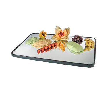 Cal-Mil RR243 - Gourmet Mirror Tray, 24" W x 18" D x 1" H Rectangular Glass