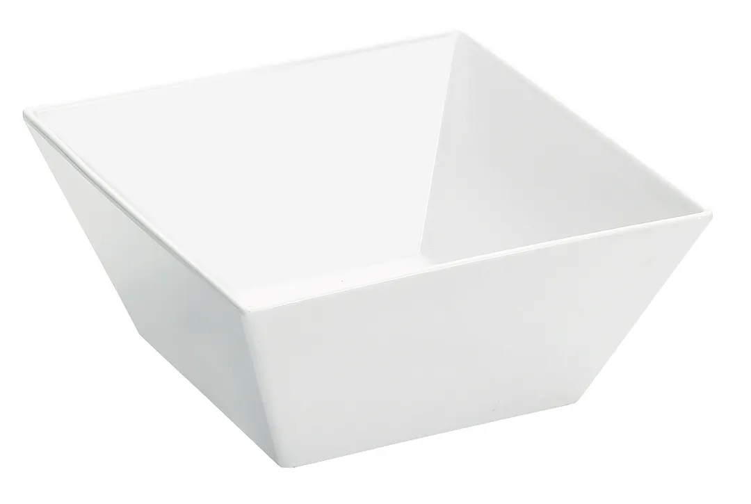 Cal-Mil SR262 - Sierra Bowl, 4 qt. capacity, 10L x 10W x 5H, Melamine, White