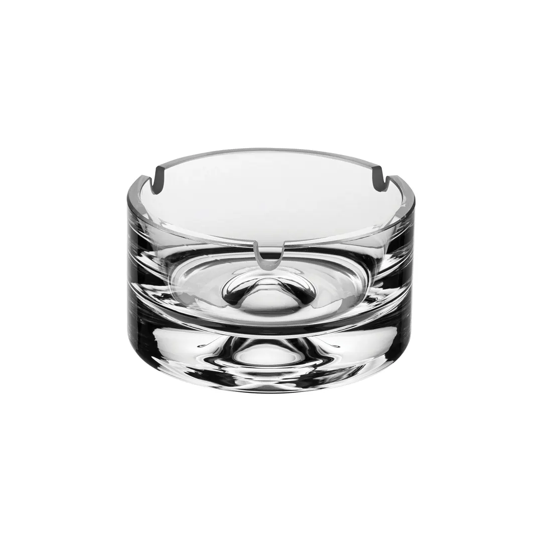 Steelite P13505 - Square Crystalline Clear Pasabahce Glass Ashtray, 4" x 4" x 2.25" , - 6/Case