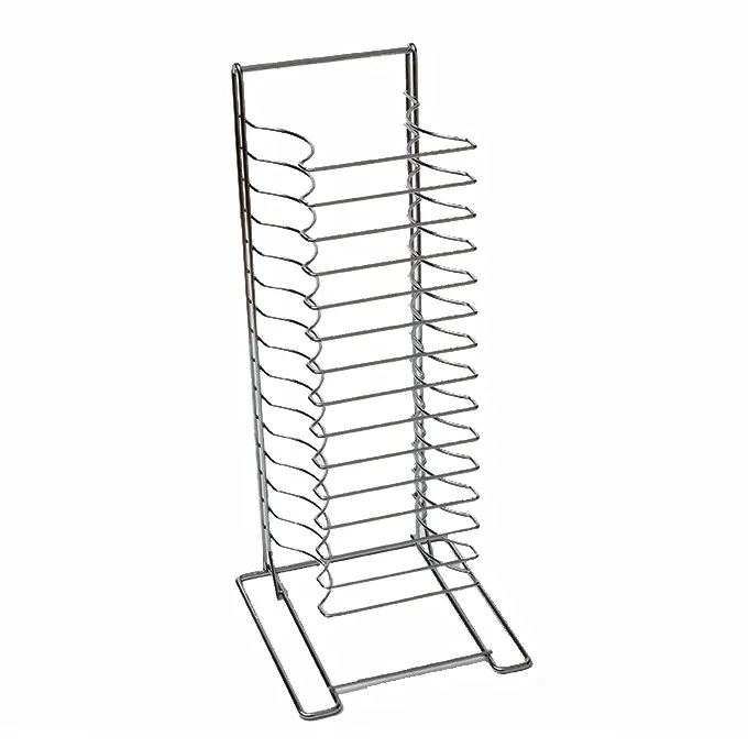 American Metalcraft 19029 Pizza Pan Rack – 15 Steel Shelves, 5‑15 Pans 10‑17″ x 1¼″, 27″ 1″ Centers