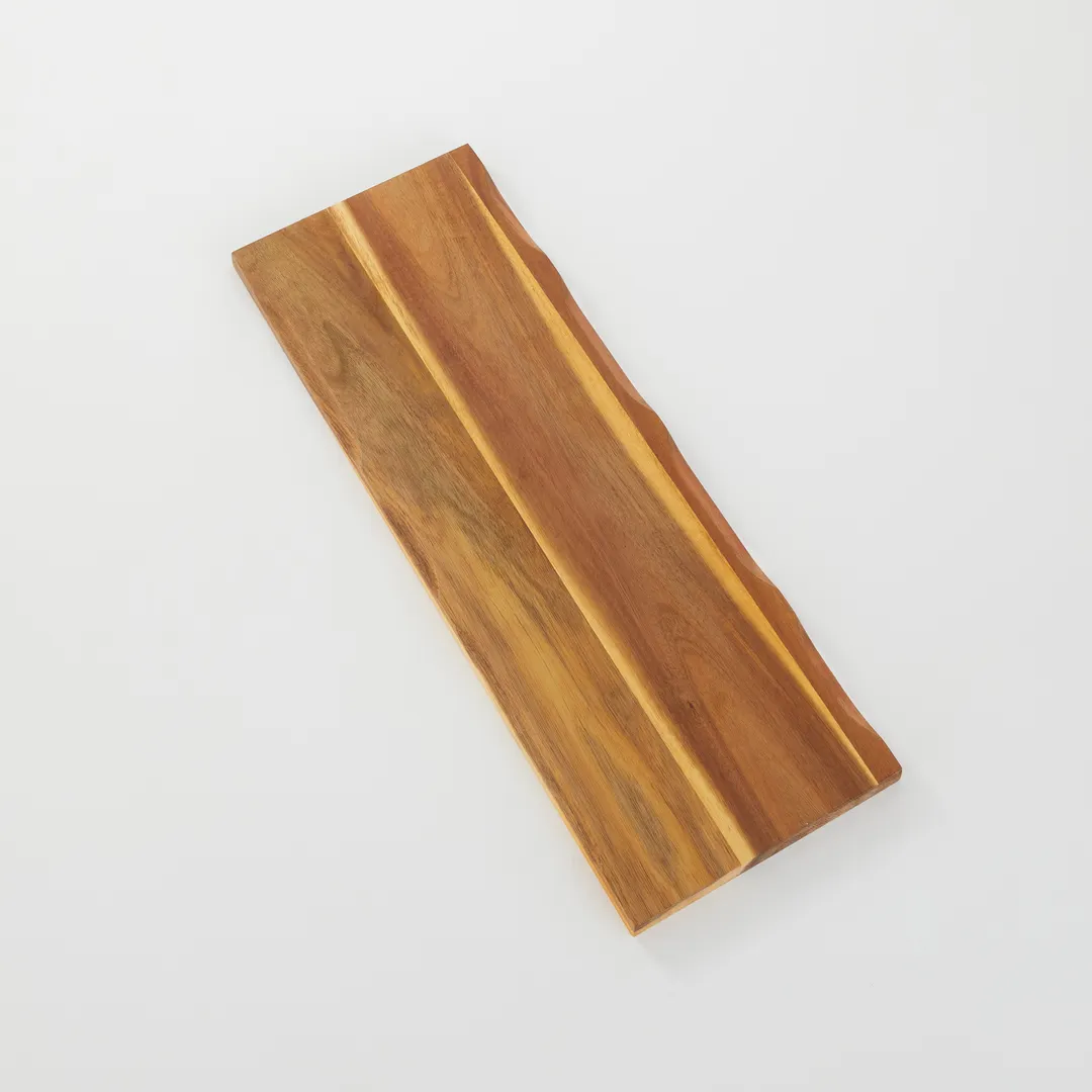 American Metalcraft AB249 Rectangular Acacia Wood Serving Board, 24" Long, Handle-Free Design, Wooden Platter