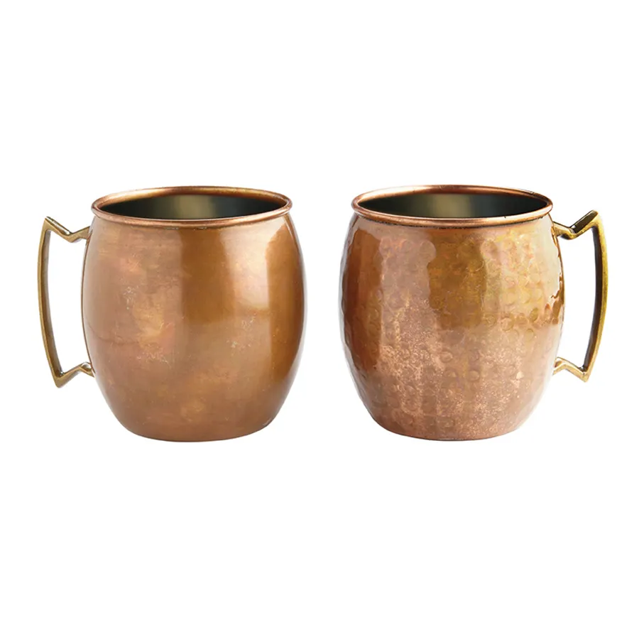 American Metalcraft ACMH - Mule Mug, 14 oz (2-3/4" Dia × 3-1/2" H), Antique Copper, Hammered