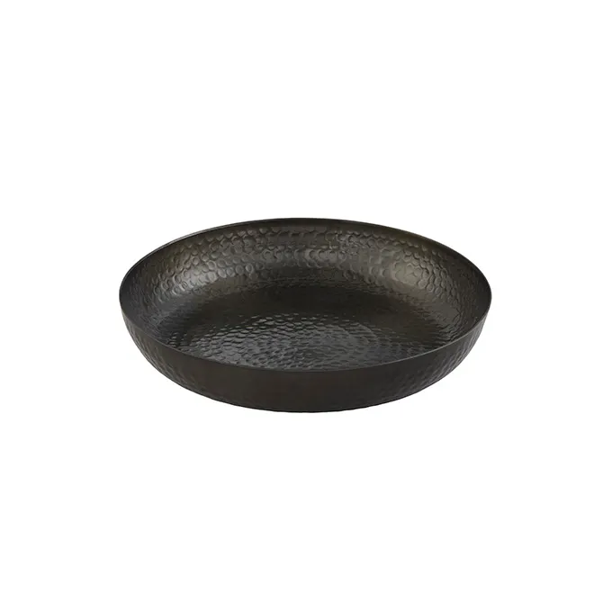 American Metalcraft ASEAB12 Seafood Tray – 12" Diameter x 2" H, 80 oz, Aluminum Black, Hand‑Wash Only
