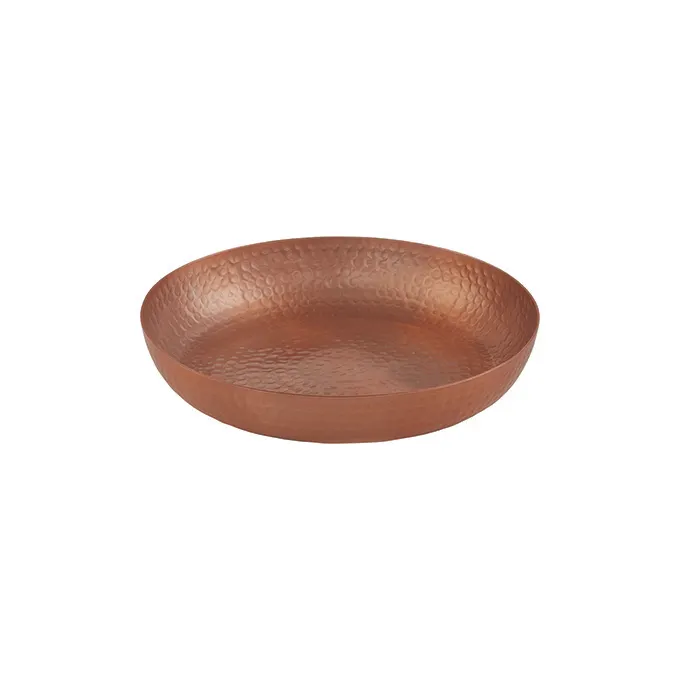 American Metalcraft ASEAC12 Seafood Tray - 80 oz (12 in dia x 2 in H) aluminum with copper, hand-wash only