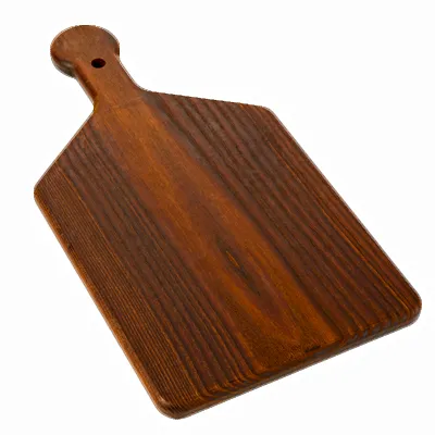 American Metalcraft AWB179 Rect. Ash Wood Board, 12x9x0.75 in, 17" OAL with Handle, Hand Wash Only
