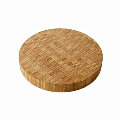 American Metalcraft B12 Round Bamboo Serving Board, 12" Diameter x 1.5" H, Hand Wash Only, Wooden Dinnerware Platter
