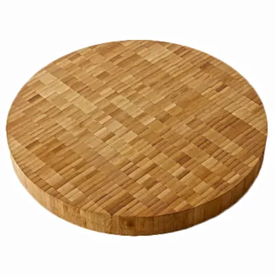 American Metalcraft B14 Board – 14" Diameter Round Bamboo Wood Tray, 1.5" H, No Handle, Dinnerware Display