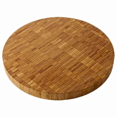 American Metalcraft B16 Serving Board - 16" Diameter Bamboo Platter, 1-1/2" Height, No Handle