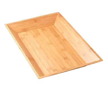 American Metalcraft BAM1812 - Rectangular Bamboo Serving Tray 18" L x 12" W x 2" H Natural Finish