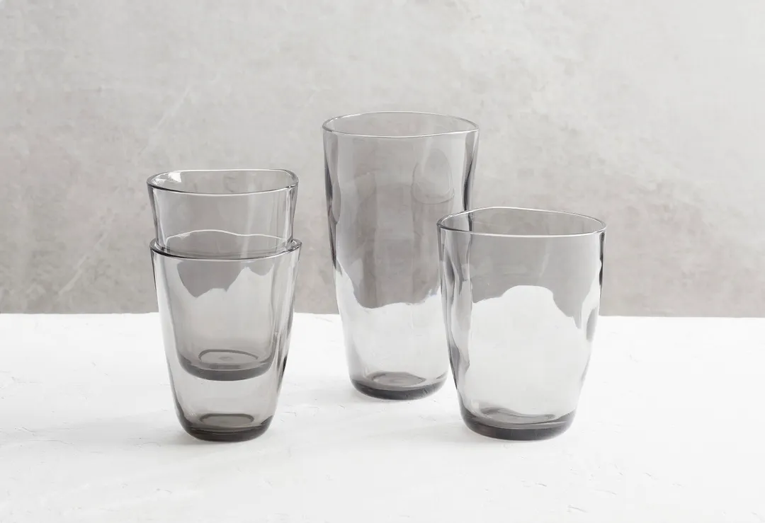 American Metalcraft BCH18ST Highball Glass, 18 oz Smoke Gray Tritan Plastic, Beverageware - Dozen