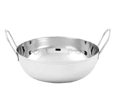 American Metalcraft BD72 Balti Dish Bowl, 1 Quart (40 oz), 7" Dia x 4" H, 8-7/8" Handles, Stainless Steel