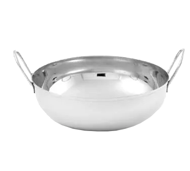 American Metalcraft BD87 Balti Dish Bowl, 2 qt, 8‑1⁄8" x 4‑1⁄4" H (9‑7⁄8" with Handles), Stainless Steel Mirror