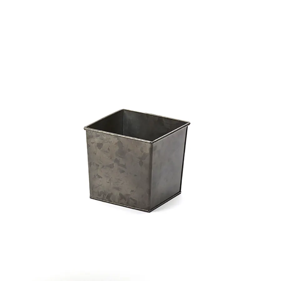 American Metalcraft BEVDG6 Ice Tub, 6" L x 6-1/4" W x 5-3/4" H, Square Metal Housing, Onyx Finish