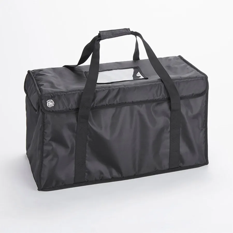 American Metalcraft BLDB2412 Delivery Bag, 24.75x12.5x12 in Black Polyester/Aluminum, 5mm Foam Strap