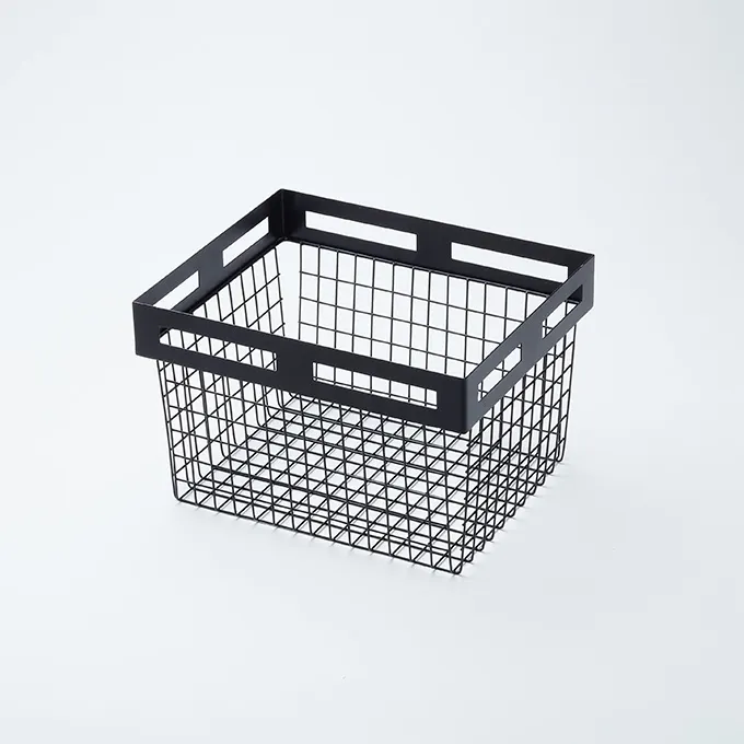 American Metalcraft BNRB129 Twilight Basket - Black Metal, 12-1/8" L x 10" W x 8" H, Nestable
