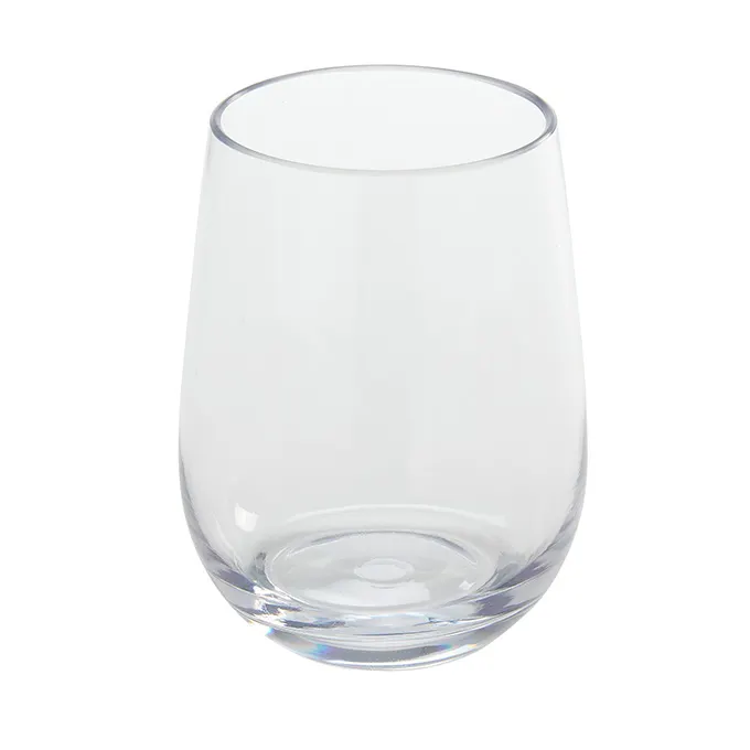 American Metalcraft BPSW12 Stemless Wine Glass, 12 oz Clear Tritan Plastic, Collection - Dozen