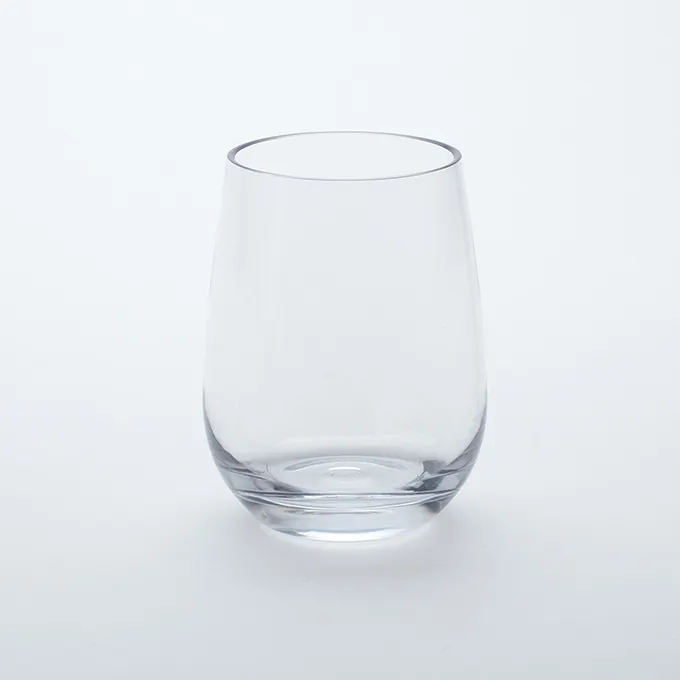 American Metalcraft BPSW15 Stemless Wine Glass, 15 oz Clear Tritan Plastic, Parker Collection - Dozen