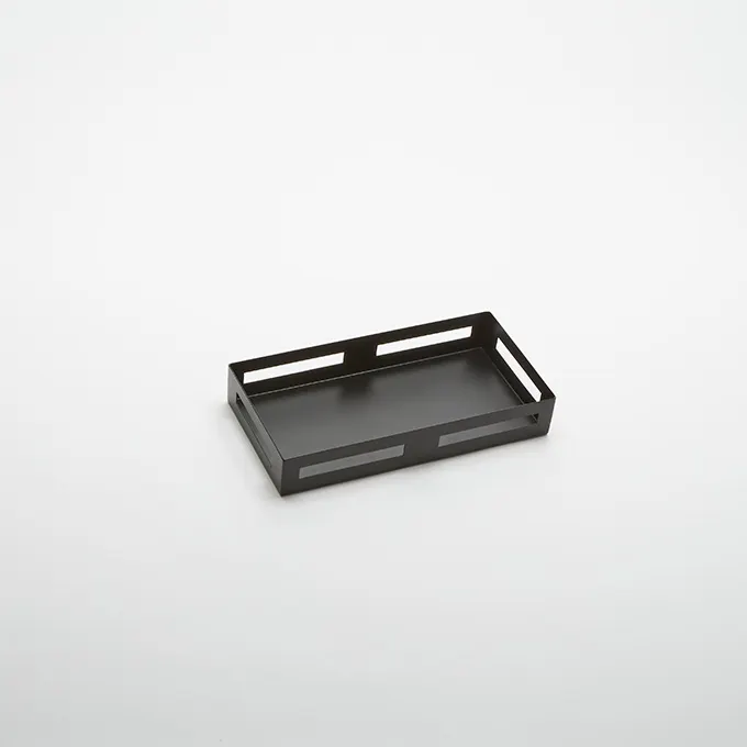 American Metalcraft BR126 Riser, 12-1/8" L x 6-1/8" W x 2" H, Black Stainless Steel, Up to 4" H, 1-2 Step Options