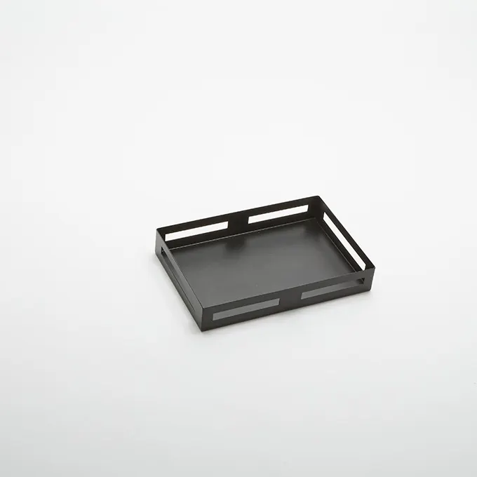 American Metalcraft BR128 Display Riser, 12-1/8" L x 8-1/8" W x 2" H, Black 403 Stainless Steel, H up to 4"
