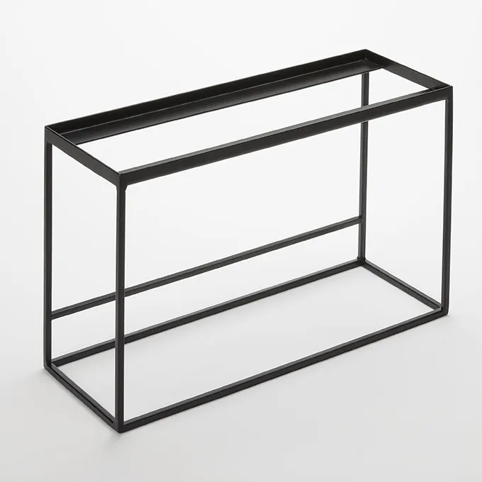 American Metalcraft BRR9 Twilight Riser, 15" L x 5.5" W x 9" H Black Metal Stand, Fits BR15/GJ40/MSJ5, 10-19"W x9-11"H
